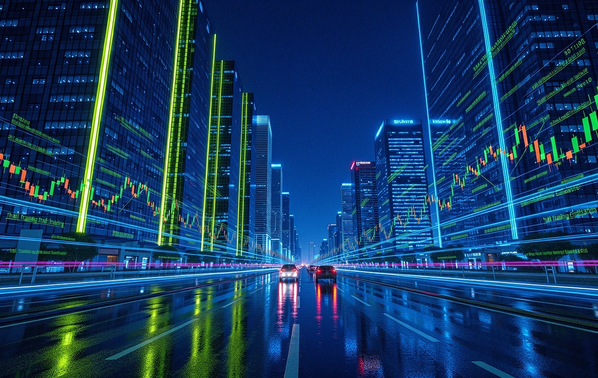 Bangkok Financial District Night